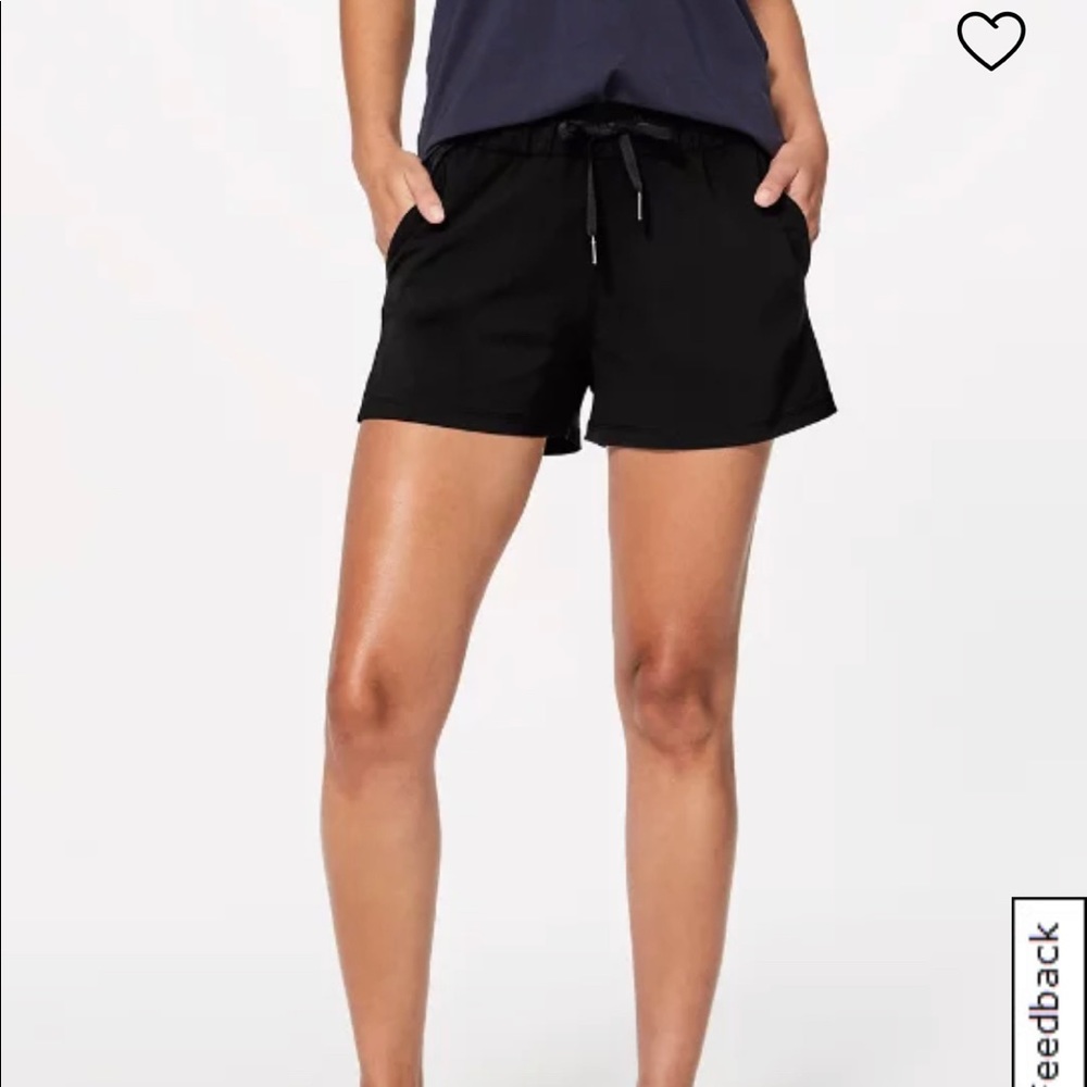 Lululemon | Black On the Fly Shorts | Size 4